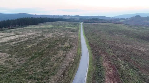 Lonely road Video stock 313272710