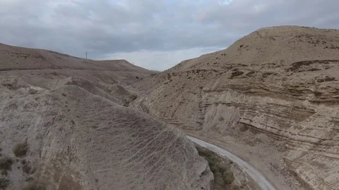 Lonely Road in the Mountains Stock Footage 71005528