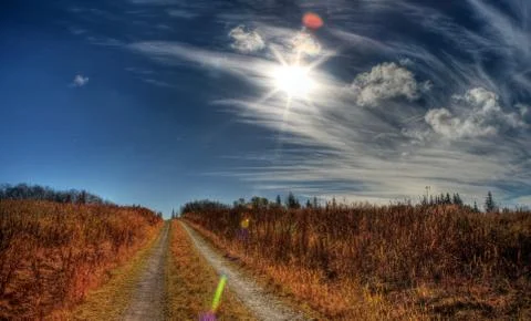 Lonely road Stock Photos