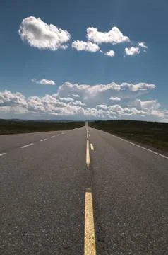 Lonely road Stock Photos