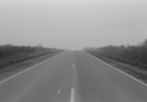 Lonely road. Stock Photos