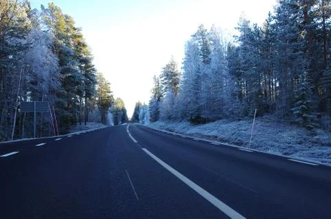 Lonely road Stock Photos