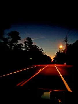 The Lonely Road 스톡 사진