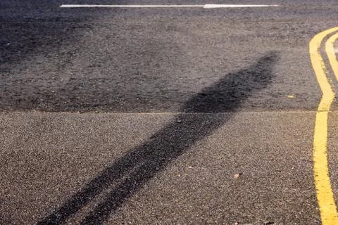 Lonely shadow 스톡 사진