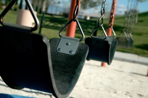 Lonely swing. Stock Photos
