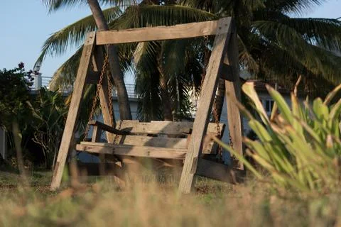 Lonely swing Stock Photos