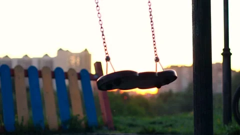 The lonely swing set Stock-Footage 108195275