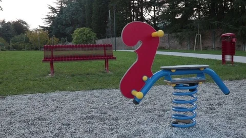 Lonely toy at the park Stock Footage 83618323