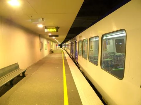 Lonely train Foto stock