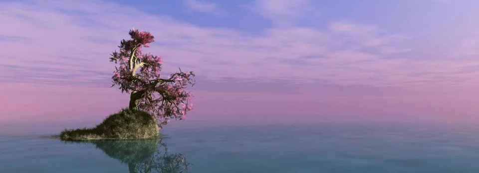 A lonely tree Stock Illustration