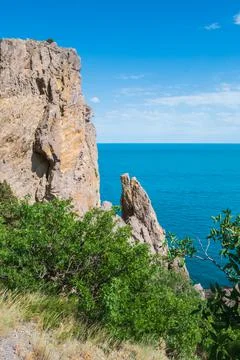 A lonely tree on a mountain. Foto stock