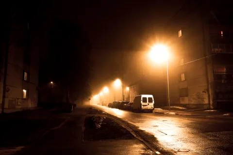Lonelyness at night Stock Photos