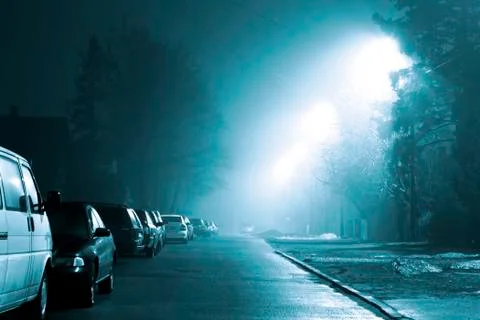 Lonelyness at night Stock-Fotos