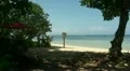 Lonesome tourist beach HD Footage