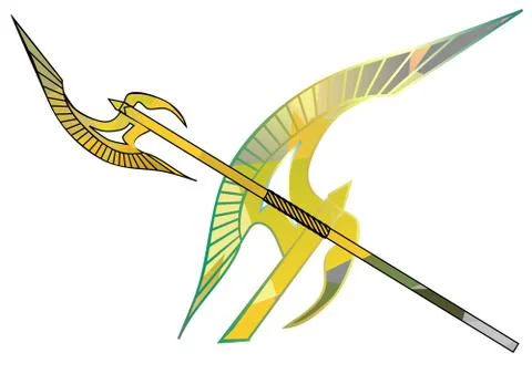 Long abstract ax Stock Illustration