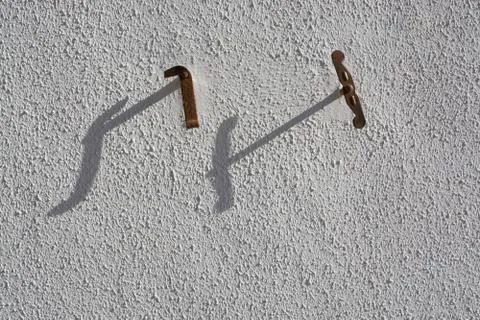 Long afternoon shadows Foto stock