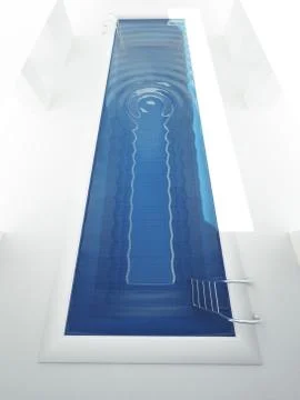Long and narrow pool Stock Illustration