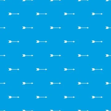 Long arrow pattern seamless blue Stock Illustration