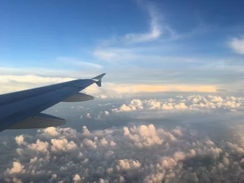 The long-awaited flight Stock Photos