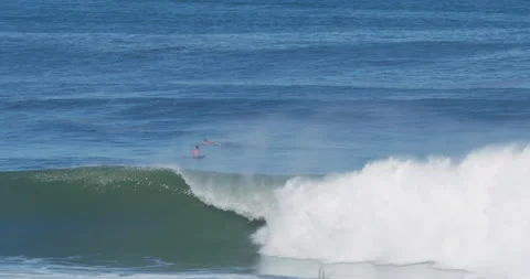 Long barrel surfer 4K RED Komodo Stock Footage 236142113