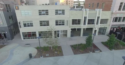 Long beach buildings sunset Stock-Footage 63394626