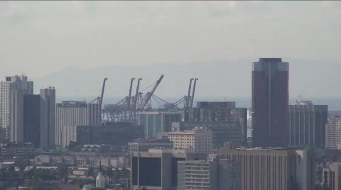 Long Beach city Stock Footage 856835