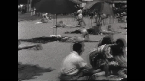 Long Beach Fun 1939 Stock Footage 167738279