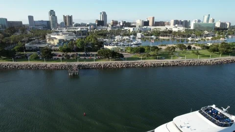 Long Beach Harbor Video stock 219911144