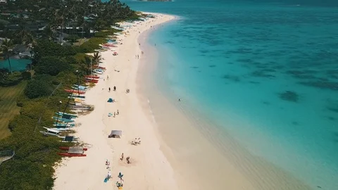 Long Beach Hawaii, US Stock Footage 120724766