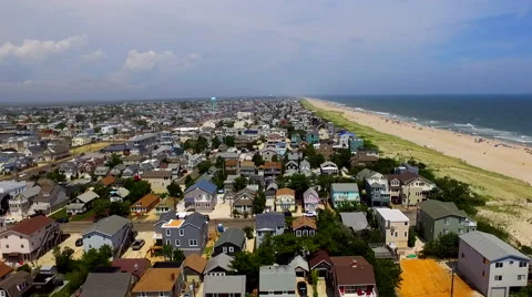 Long Beach Island Drone 2016 Video stock 67108437