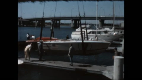 Long Beach Launch 1967 Stock Footage 150228787