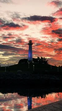 Long Beach Lighthouse 스톡 사진