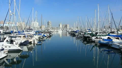 Long beach marina Stock Footage 20641367