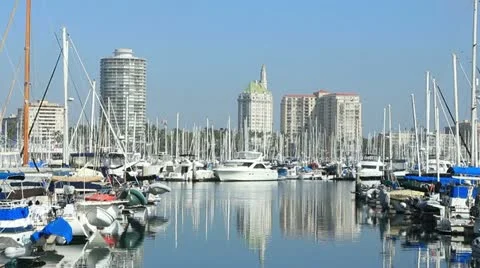Long beach marina 動画素材 20641435