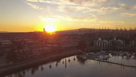 Long Beach Marina three Stock Footage 230863361