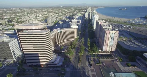 Long beach ocean blvd Stock-Footage 63394870