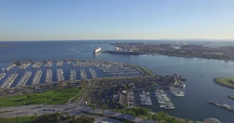 Long beach port Stock Footage 63395026