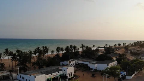 Long Beach From the Sky Stock Footage 117369776