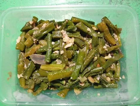 Long bean dish Stock Photos