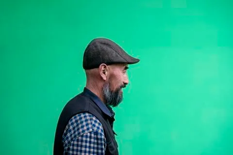 Long beard, the old man image Foto stock