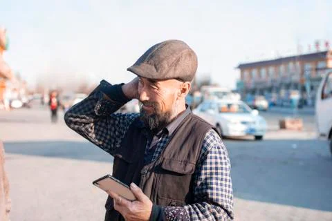 Long beard, the old man image Stock Photos