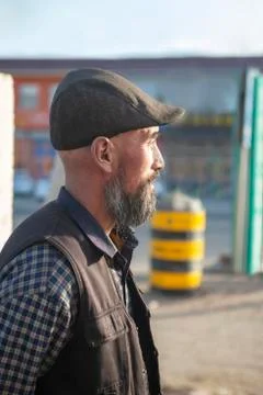 Long beard, the old man image Stock Photos