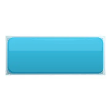 Long blue rounded rectangle button showing an empty space for text Stock Illustration
