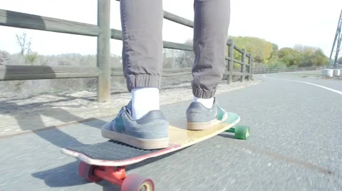 Long boarding board close Stock Footage 51636552