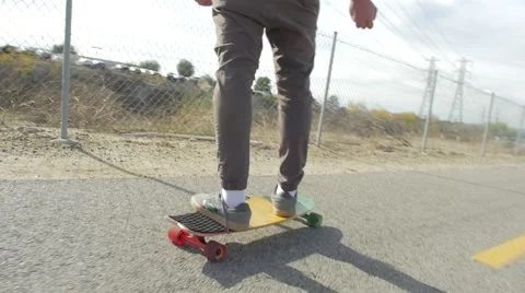Long boarding board close path Stock Footage 51636549