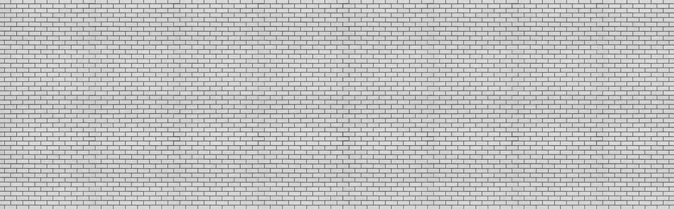 Long brick wall of light gray bricks. Abstract background for design. Backdro Foto stock