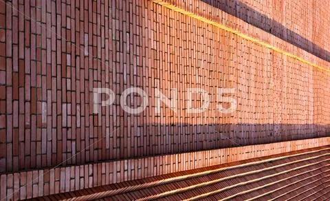 Long brick wall Stock Photos