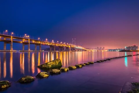 Long bridge Stock-Fotos