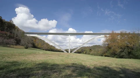 Long Bridge in Valley in Tennessee 스톡 동영상 151663234