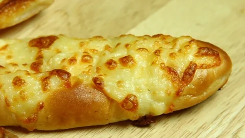 Long cheese stick , close up Stock Footage 98193329